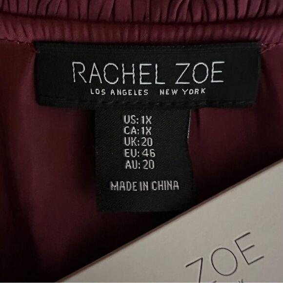 Rachel Zoe Women’s 1X Satin High Low Top NWT - Picture 7 of 8